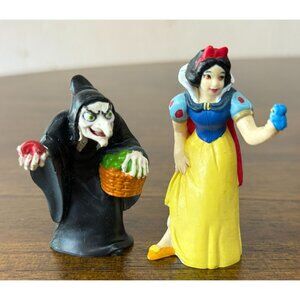 Vintage 1990s Disney Snow White Evil Wicked Witch PVC Figurines